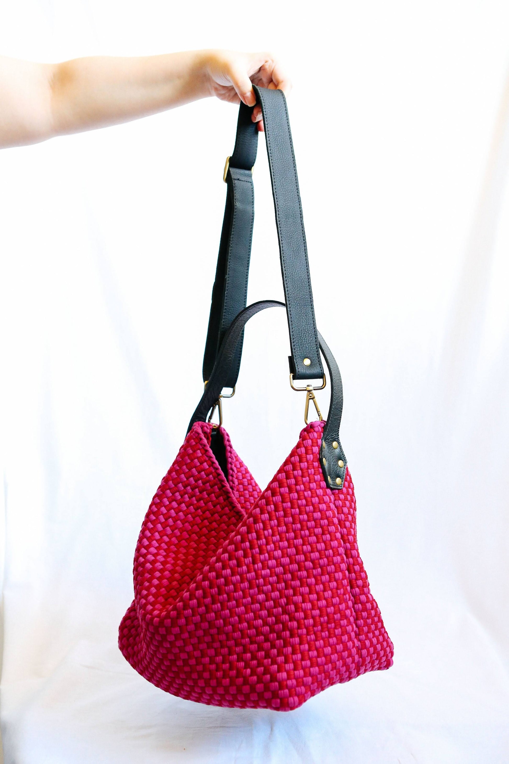 Buslo Checkerboard Red & Fuchsia Fashion Rags2Riches