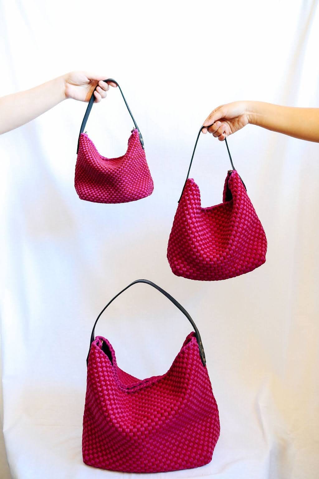 Buslo Mini Checkerboard Red & Fuchsia Fashion Rags2Riches