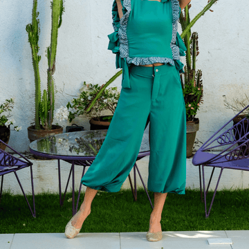 [Sample] Carolina Harem Pants Emerald