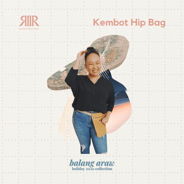 Kembot Hip Bag Camel with kantarines Earth stripes