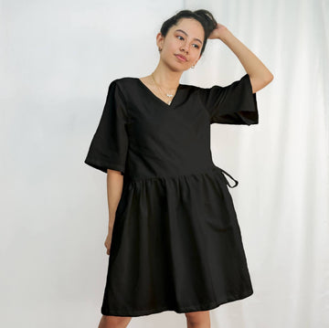 [Ready Today] The Relaxed Wrap Dress Black