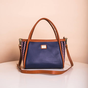 [Ready Today] Tuba Handbag Navy & Tan