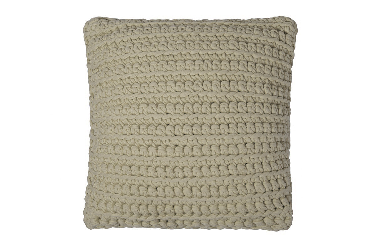 Suman Square Pouf Latte Home Rags2Riches