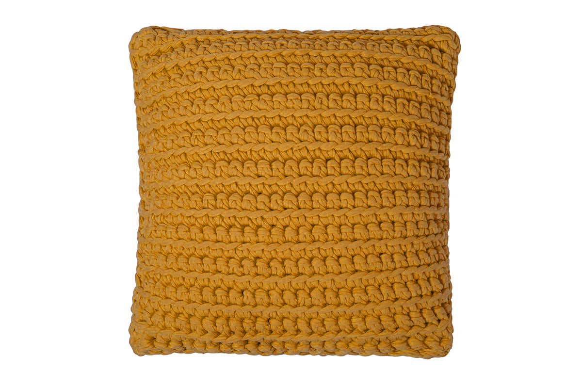 Suman Square Pouf Papaya Home Rags2Riches