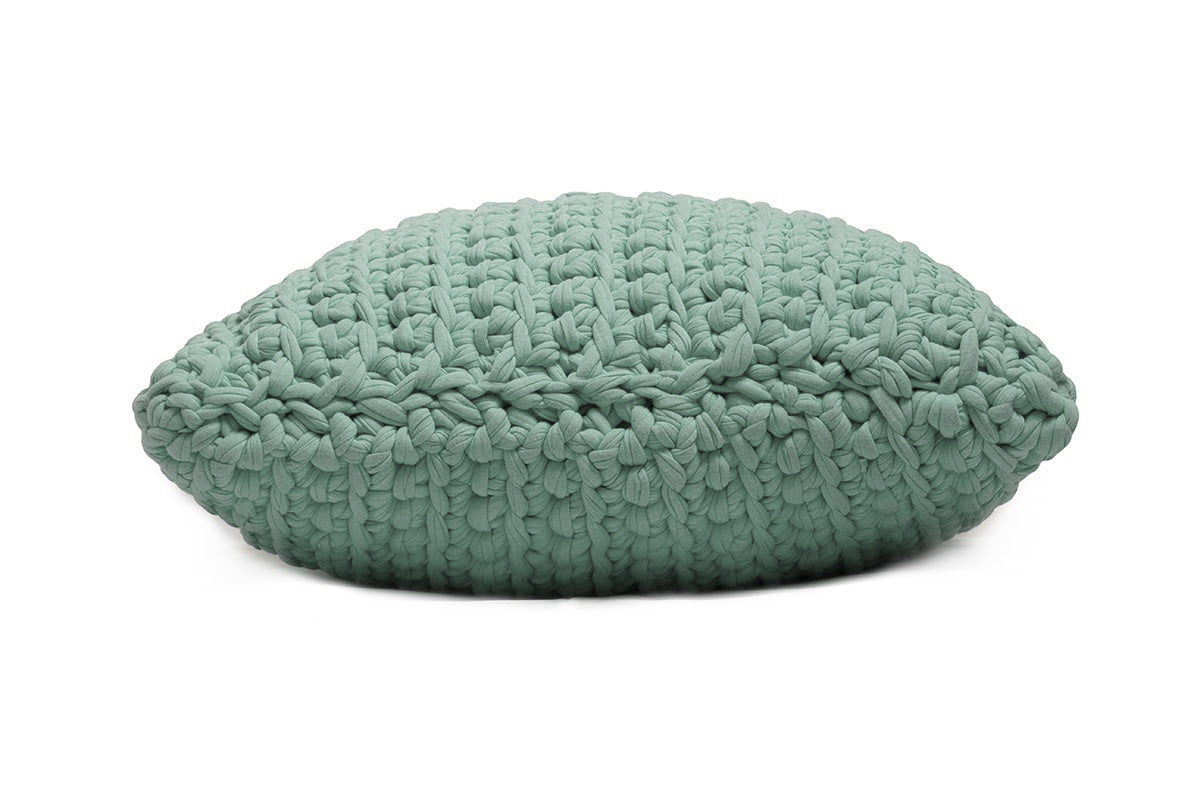 Suman Square Pouf Peppermint Home Rags2Riches