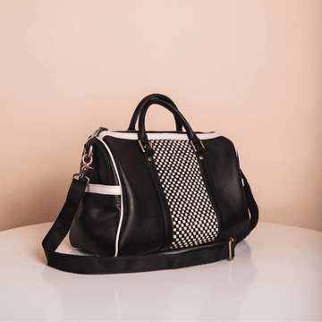 The Platinum Travel Boston Bag in Black