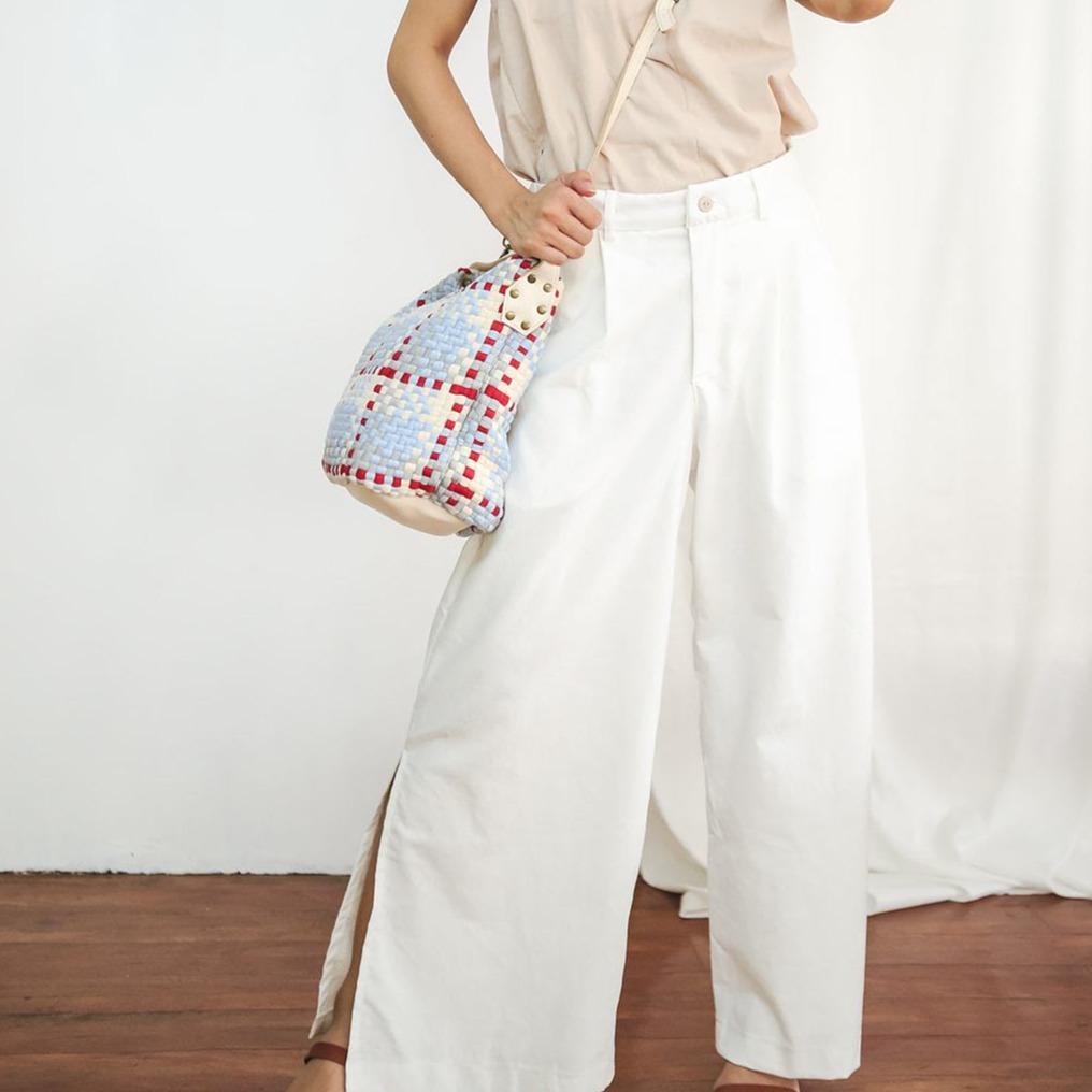 The Wide Pleated Trousers White Fashion Rags2Riches